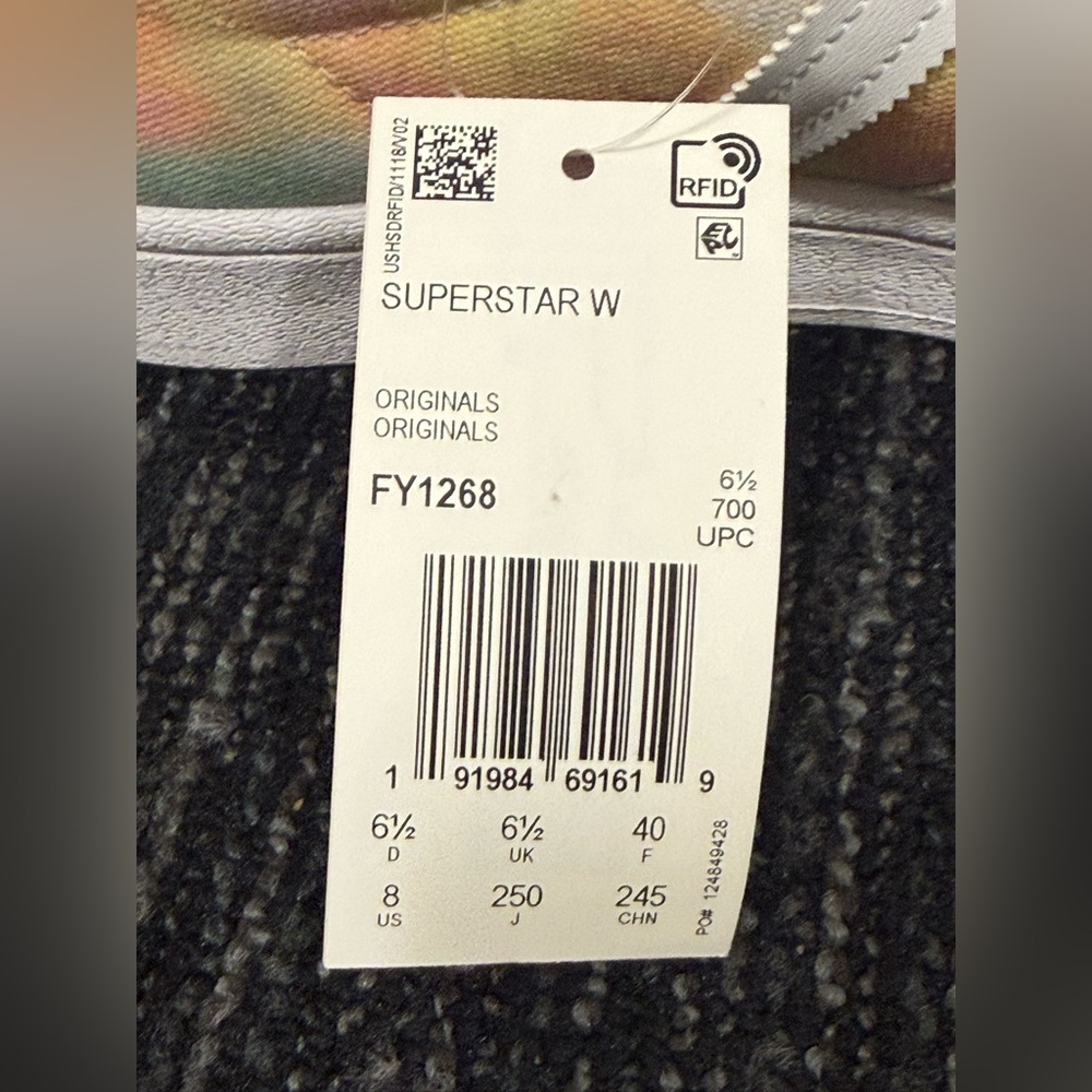 RARE Adidas Superstar W Tie-Dye Sneakers - Picture 4 of 9